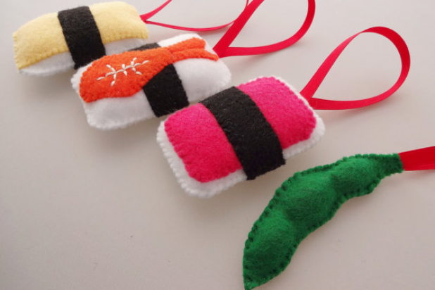 handmade christmas ornaments felt sushi handmade christmas ornaments - Handmade Felt Christmas Decorations handmade christmas ornaments felt sushi handmade christmas ornaments - Handmade Felt Christmas Decorations