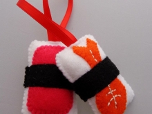 Ebi Sushi & Spam Musabi Ornament Set  Ebi Sushi & Spam Musabi Ornament Set