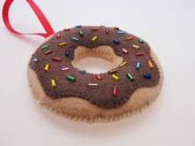 Diet Chocolate Donut Ornament Diet Chocolate Donut Ornament