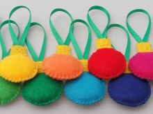 Christmas Bulb Ornaments - Set of 10 Christmas Bulb Ornaments - Set of 10