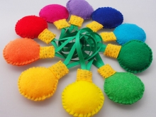 Christmas Bulb Ornaments - Set of 10 Christmas Bulb Ornaments - Set of 10
