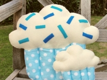 Blue Cupcake Pillows